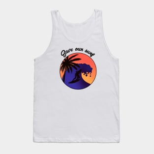 Save our surf - a retro vintage sunset Tank Top